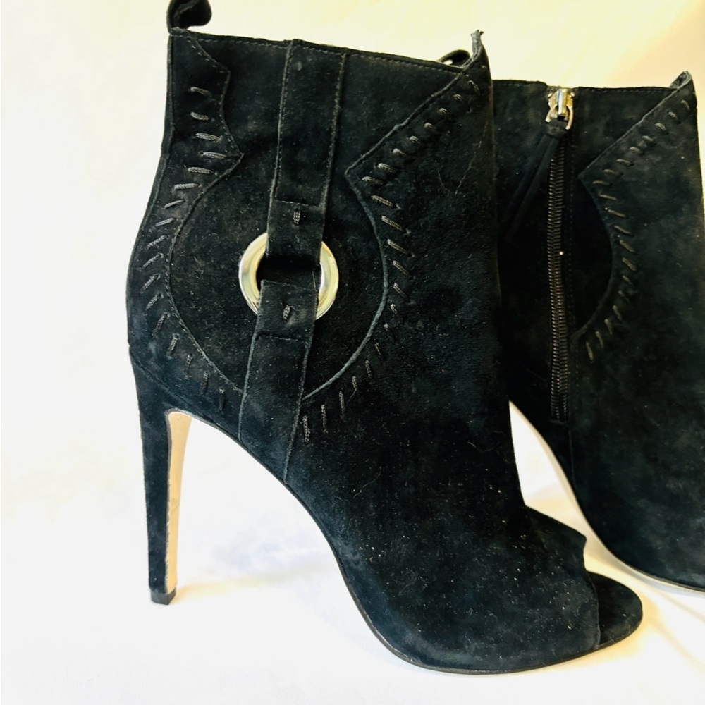 Rebecca Minkoff Ridley Stiletto‎ Heel Peep Toe Booties 8 - Picture 11 of 15